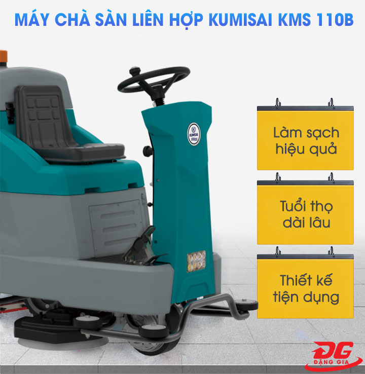 Ưu điểm của máy chà sàn liên hợp ngồi lái Kumisai KMS 110B