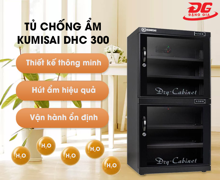 Tủ chống ẩm công nghiệp Kumisai DHC 300