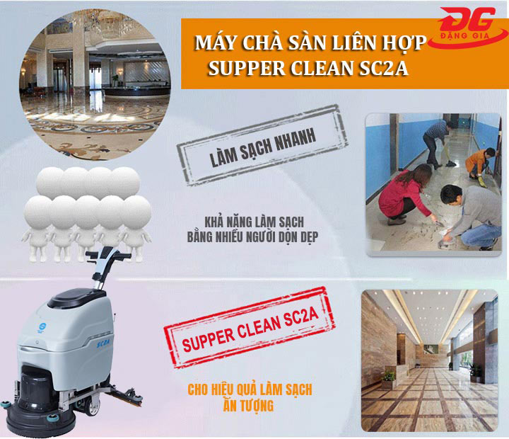 Khả năng làm sạch vượt trội của model Supper Clean SC2A