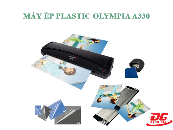 Máy ép plastic Olympia A330 có tác dụng bảo vệ giấy tờ, tranh ảnh 