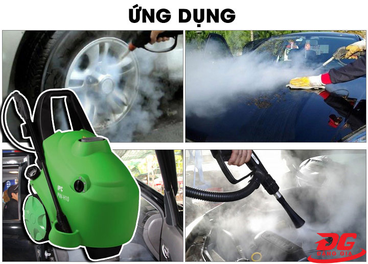 Máy rửa xe hơi nước nóng thường được sử dụng để dọn nội thất xe hơi