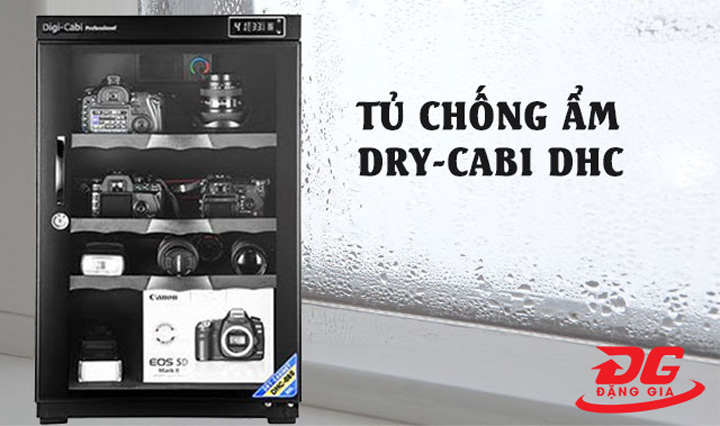 Tủ chống ẩm máy ảnh Dry-Cabi DHC có khả năng hút ẩm tốt, tiết kiệm điện 