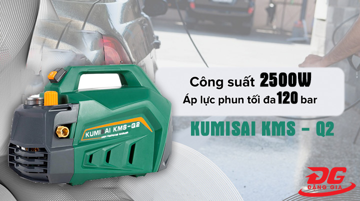 Máy xịt rửa xe gia đình Kumisai KMS Q2 có công suất mạnh