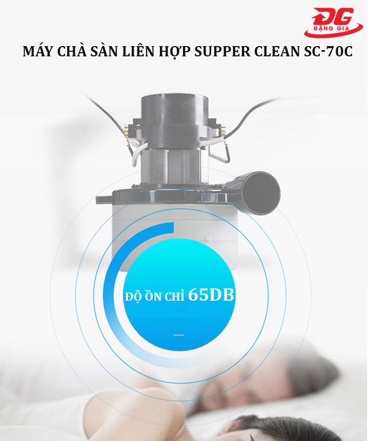 độ ồn máy chà sàn liên hợp Supper Clean SC-70C