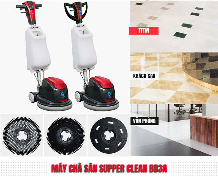 Máy chà sàn Supper Clean BD3A nhập khẩu chính hãng