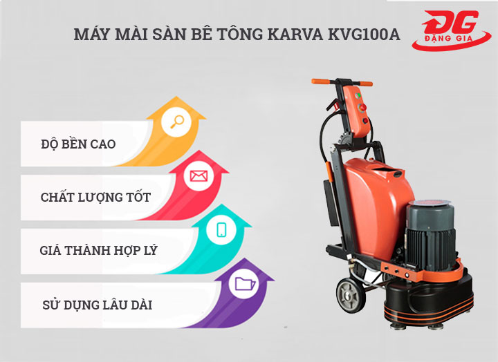 ưu điểm máy mài sàn bê tông Karva KVG100A