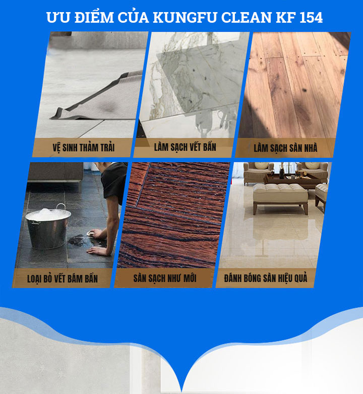 Ưu điểm của máy chà sàn Kungfu Clean KF 154