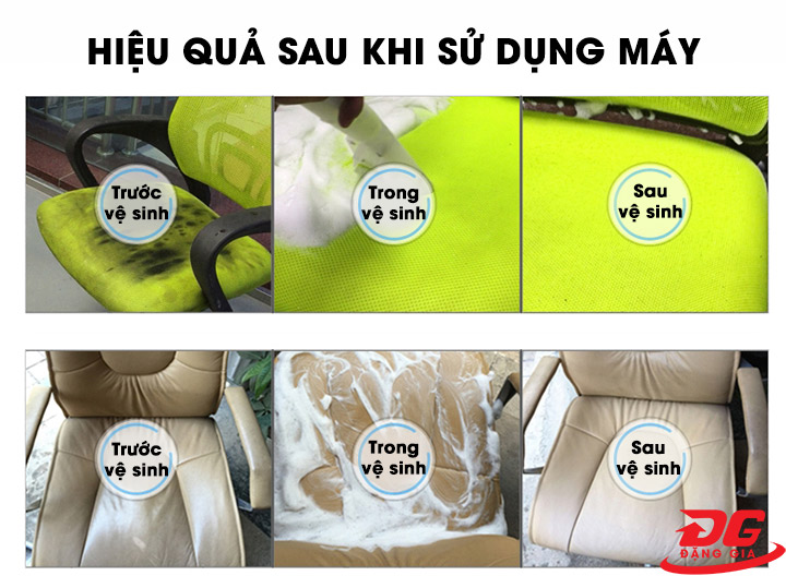 Sử dụng máy giặt ghế sofa model SC730 mang lại hiệu quả cao hơn so với phương pháp truyền thống
