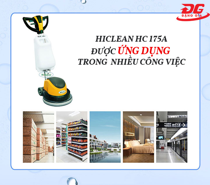 Ứng dụng máy chà sàn HiClean HC 175A