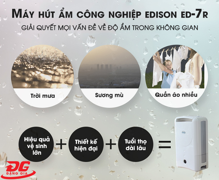 ưu điểm máy hút ẩm Edison ED-7R
