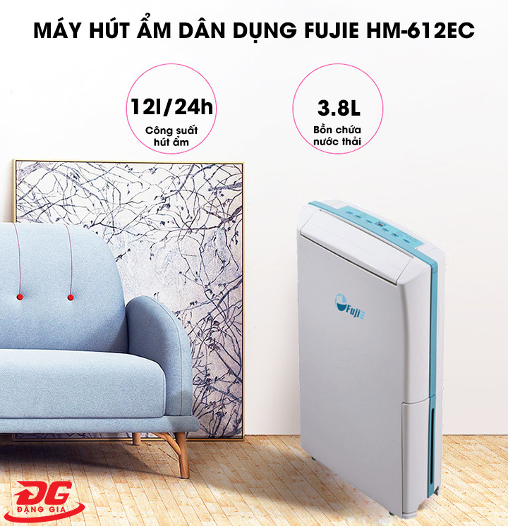Fujie HM-612EC cho khả năng hút ẩm hiệu quả, được người dùng đánh giá cao