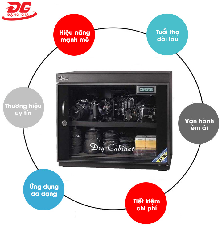 Tủ chống ẩm FujiE AD080 sở hữu nhiều ưu điểm nổi bật thu hút khách hàng