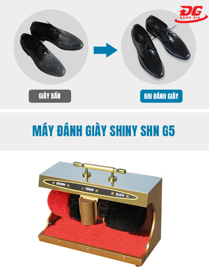 Làm sạch giày hiệu quả với máy đánh giày Shiny SHN G5