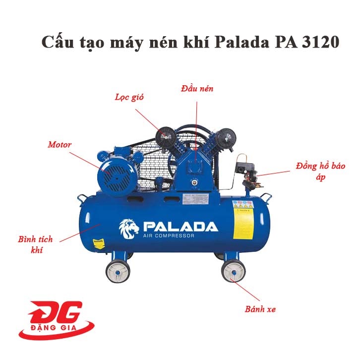 máy nén khí 120 lít Palada  PA 3120