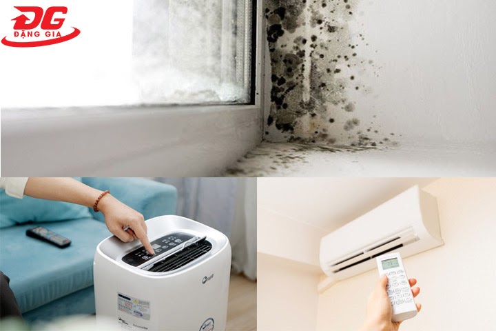 Sử dụng máy hút ẩm hoặc điều hòa trong mùa nồm
