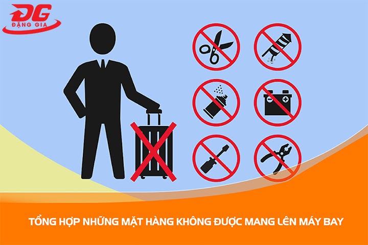 Những vật cấm được mang lên máy bay