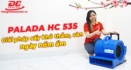 Quạt thổi thảm Palada HC 535 - Giải pháp sấy khô thảm, sàn 