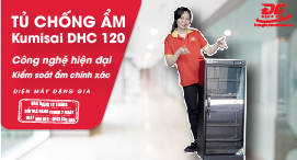 Tủ chống ẩm Kumisai DHC 120 - Sử dụng công nghệ hút ẩm hiện đại nhất, kiểm soát ẩm chính xác