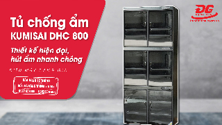 Review Tủ chống ẩm Kumisai DHC 800 - thiết kế hiện đại, hút ẩm nhanh chóng
