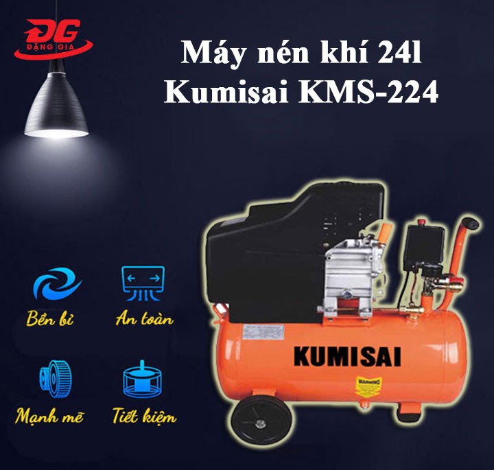 Máy bơm hơi Kumisai KMS-224 24l