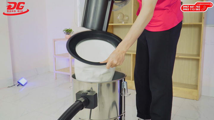 vệ sinh máy hút bụi công nghiệp cho gia đình