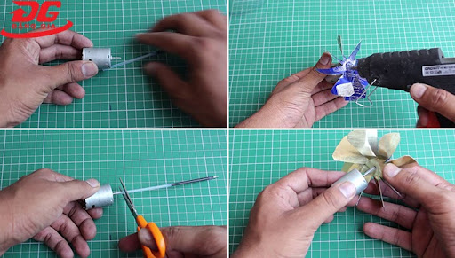cách làm máy hút bụi mini chạy bằng pin