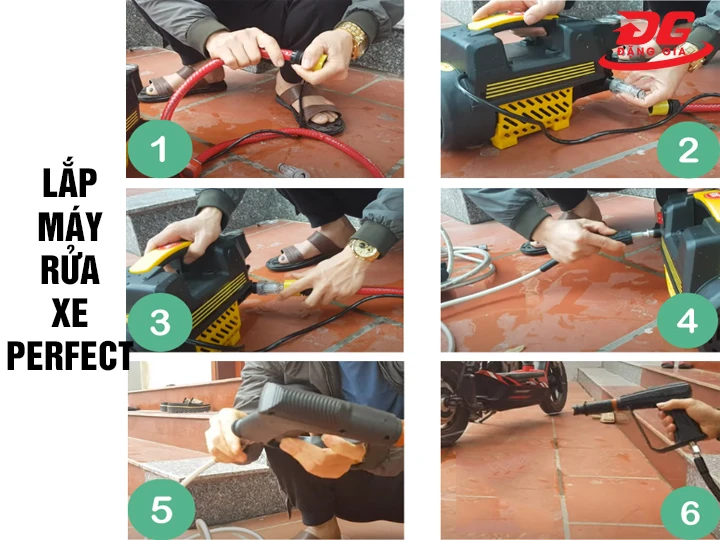Lắp máy rửa xe Perfect