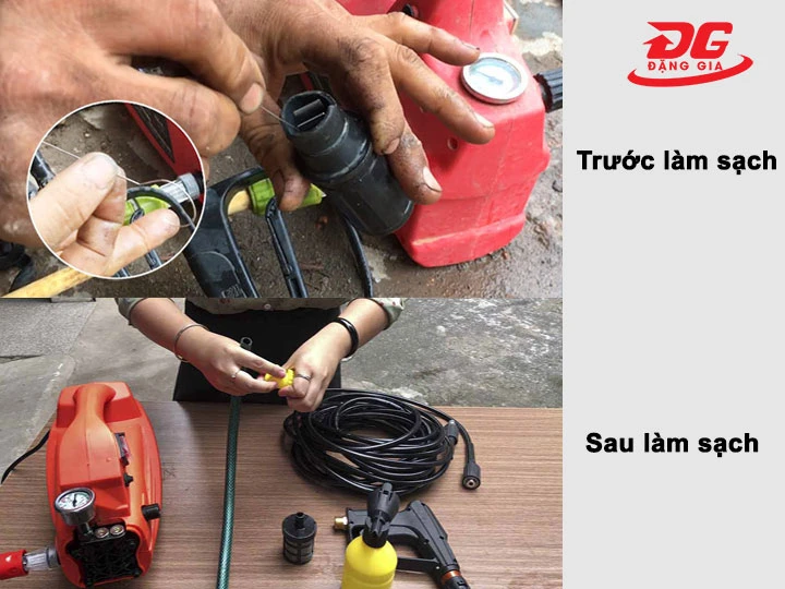 vệ sinh máy rửa xe đúng cách