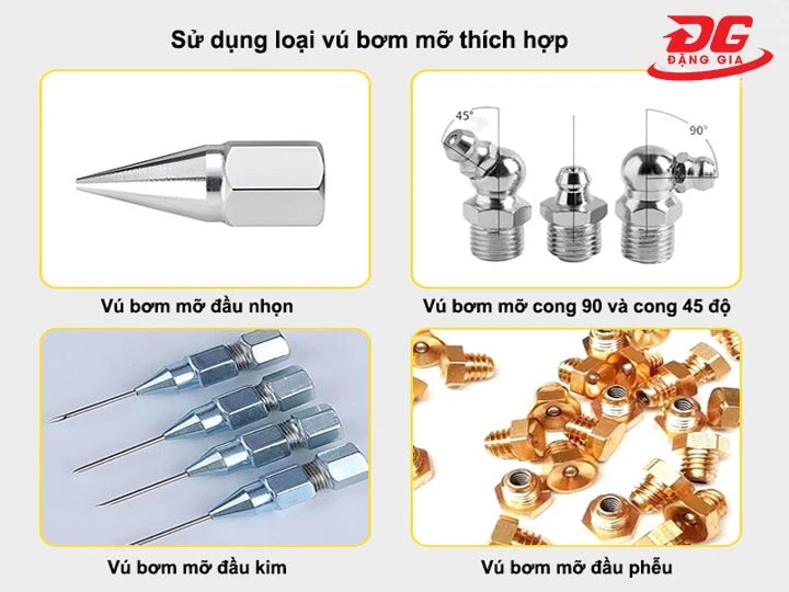 đầu vú Súng bơm mỡ Toptul JGAE0204