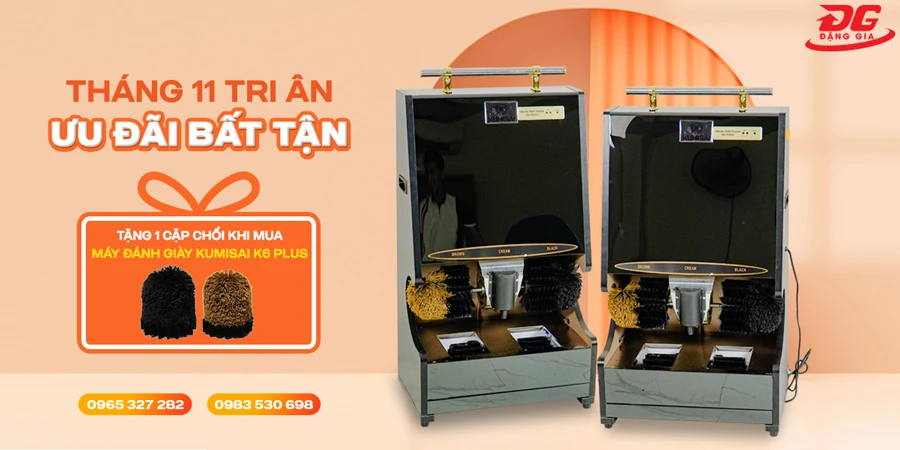 Khuyến mại tặng quà khi mua máy đánh giày Kumisai tại Điện máy Đặng Gia