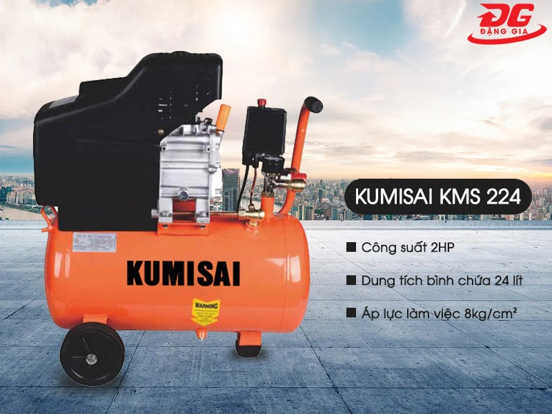 Máy nén khí mini siêu nhỏ Kumisai KMS-224-24L