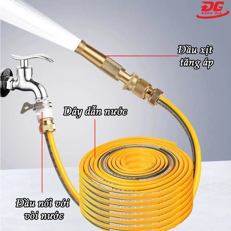 Cấu tạo bộ vòi xịt rửa xe tăng áp lực nước