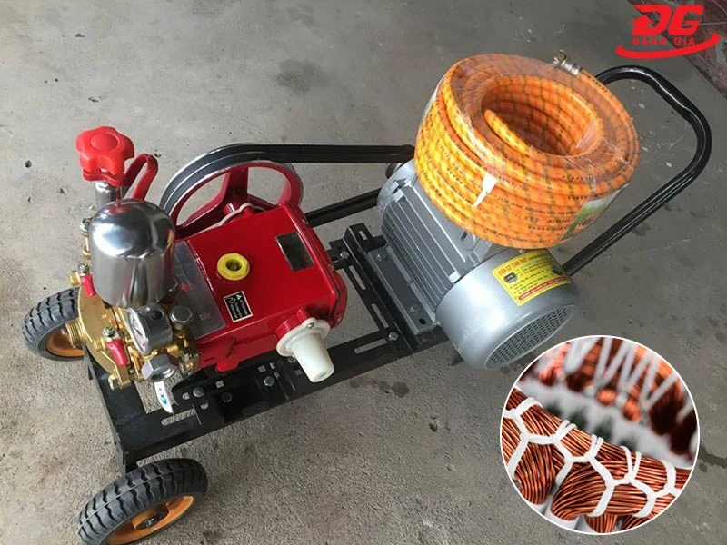 Chọn máy xịt rửa đầu rời 2HP dùng motor dây đồng