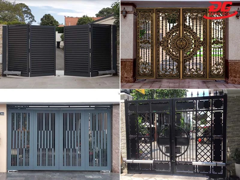 Thiết kế cánh cổng đa dạng, từ đơn giản cho đến các họa tiết phức tạp