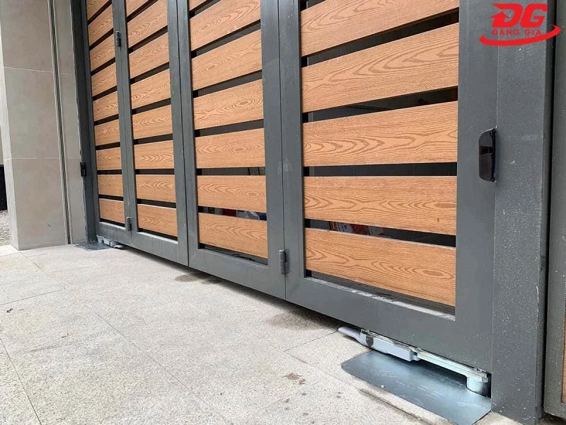 Motor cửa cổng tự động 4 cánh âm sàn