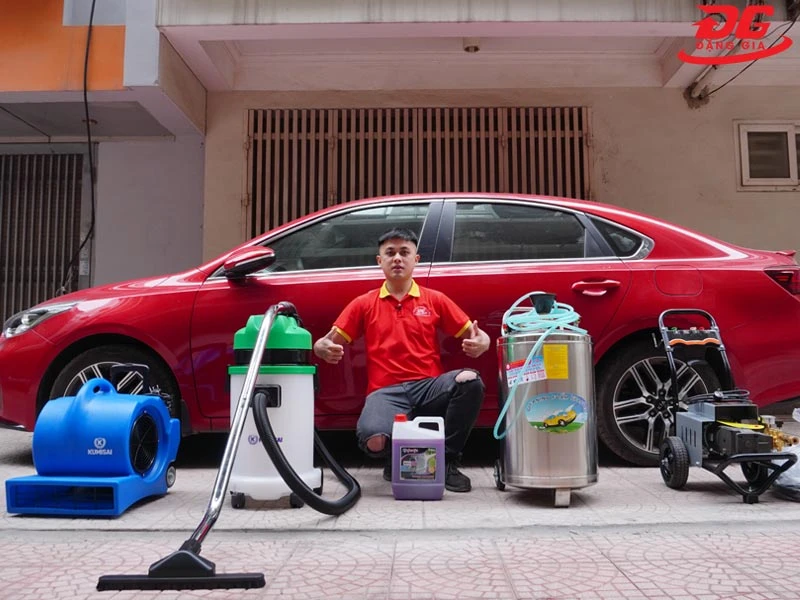 Đặng Gia phân phối trọn bộ thiết bị rửa xe ô tô, xe máy