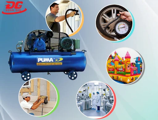 Ứng dụng của máy bơm hơi nén khí 8kg