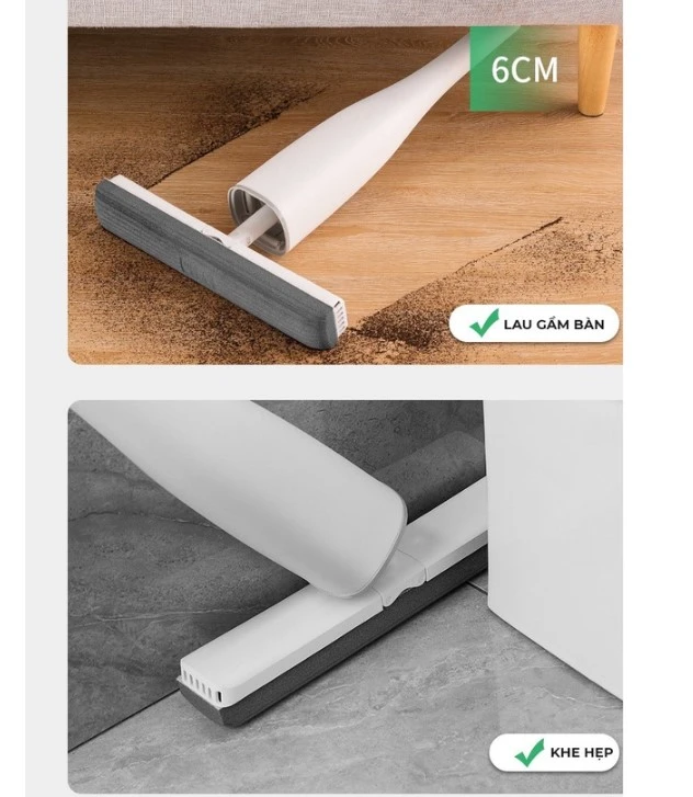 Cây lau nhà BoomJoy F60 công nghệ Nhật Bản làm sạch vết bẩn ở mọi nơi