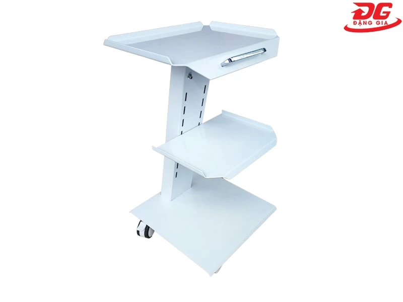 Xe đẩy 3 tầng sử dụng trong nha khoa