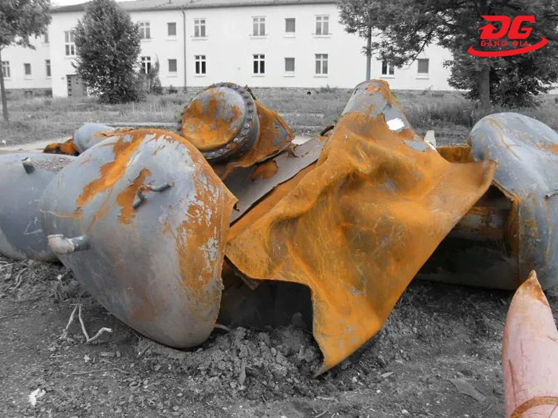 Bình nén khí cũ tiềm ẩn nguy cơ mất an toàn