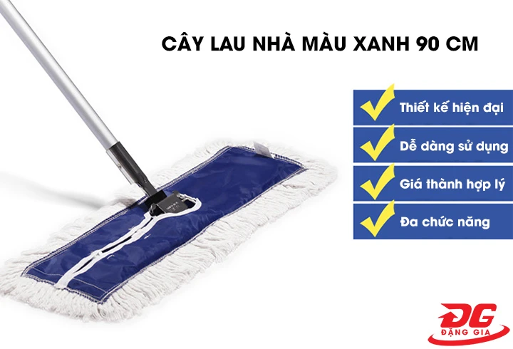 cây lau nhà màu xanh 90cm