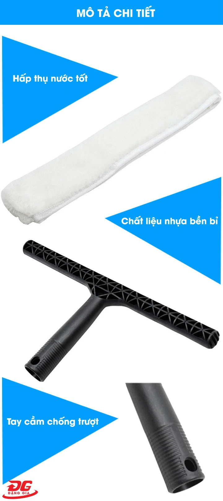 Bông lau được làm từ vải sợi thấm hút tốt