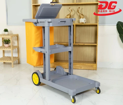 Xe đẩy dọn vệ sinh 3 tầng 4