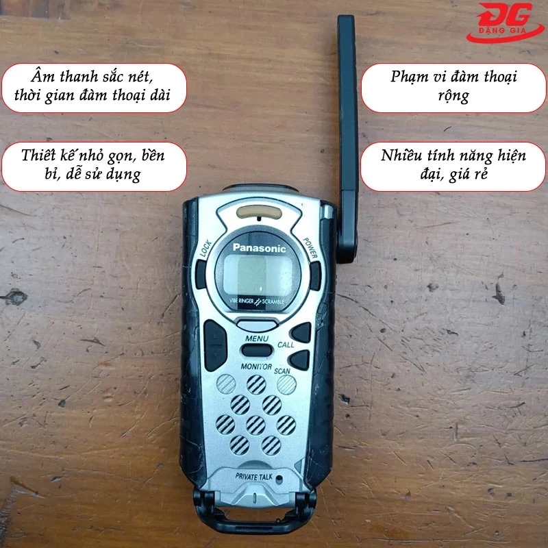 Các ưu điểm của máy bộ đàm cầm tay Panasonic