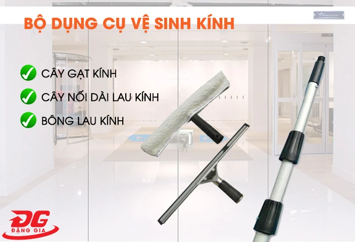 bộ dụng cụ lau kính