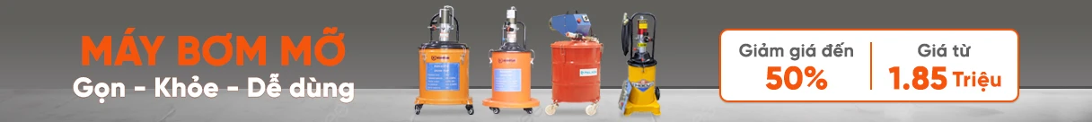 Banner máy bơm mỡ