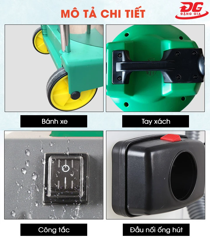 Các bộ phận của máy được thiết kế và bố trí hợp lý, thuận tiện cho người dùng trong quá trình sử dụng