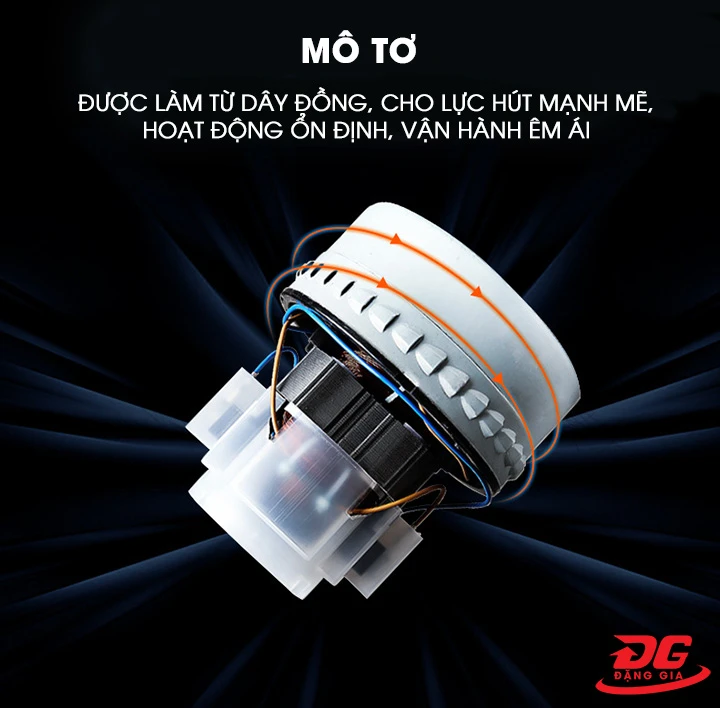 motor được quấn dây đồng nguyên chất