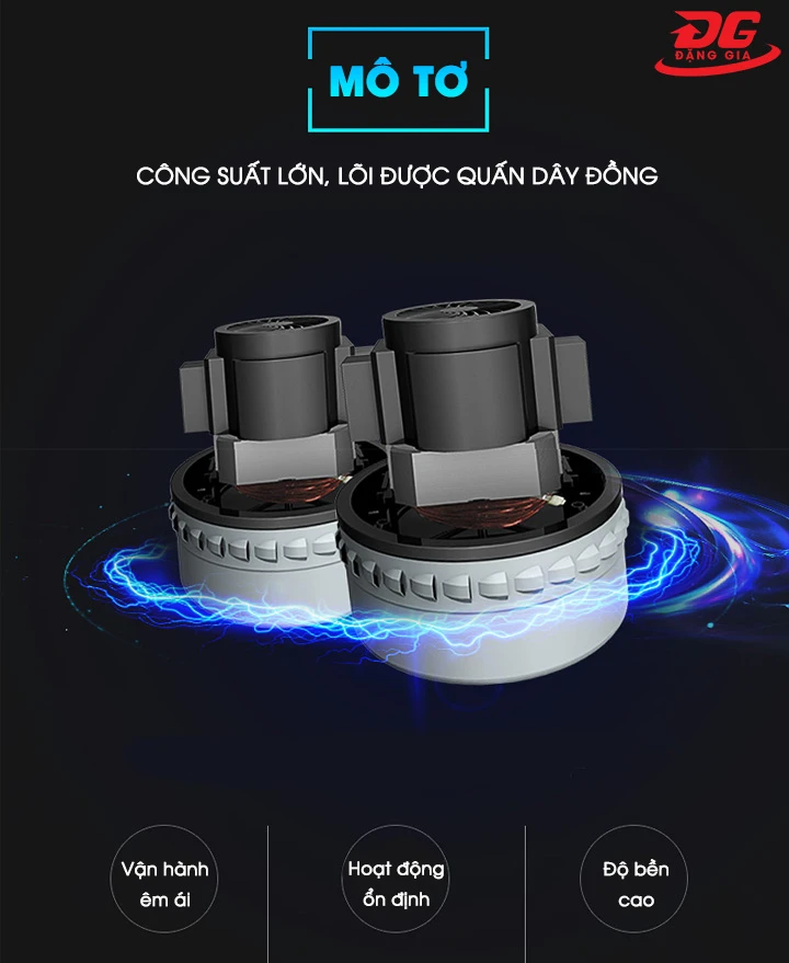 được trang bị motor công suất lớn, vận hành mạnh mẽ