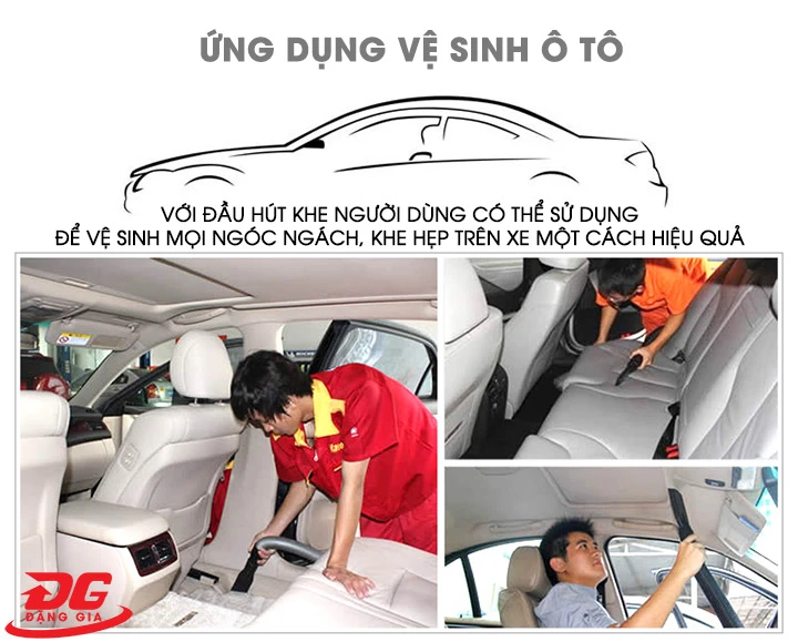 ứng dụng tại gara chăm sóc xe hơi